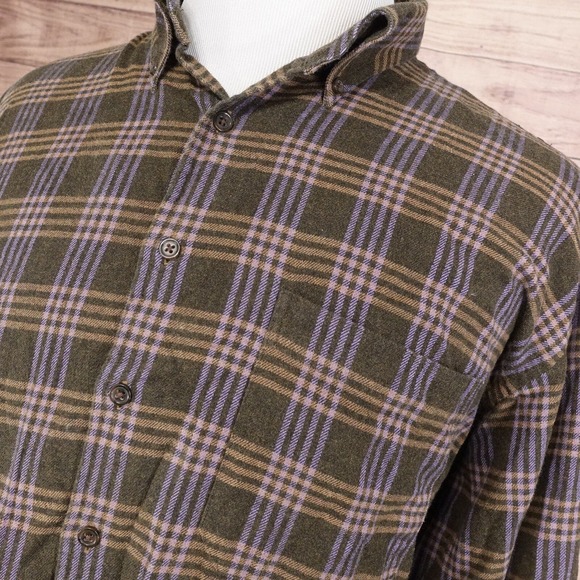 ORVIS LONG SLEEVE PLAID FLANNEL BUTTON DOWN SHIRT MENS SIZE 2XL XXL - Picture 2 of 7